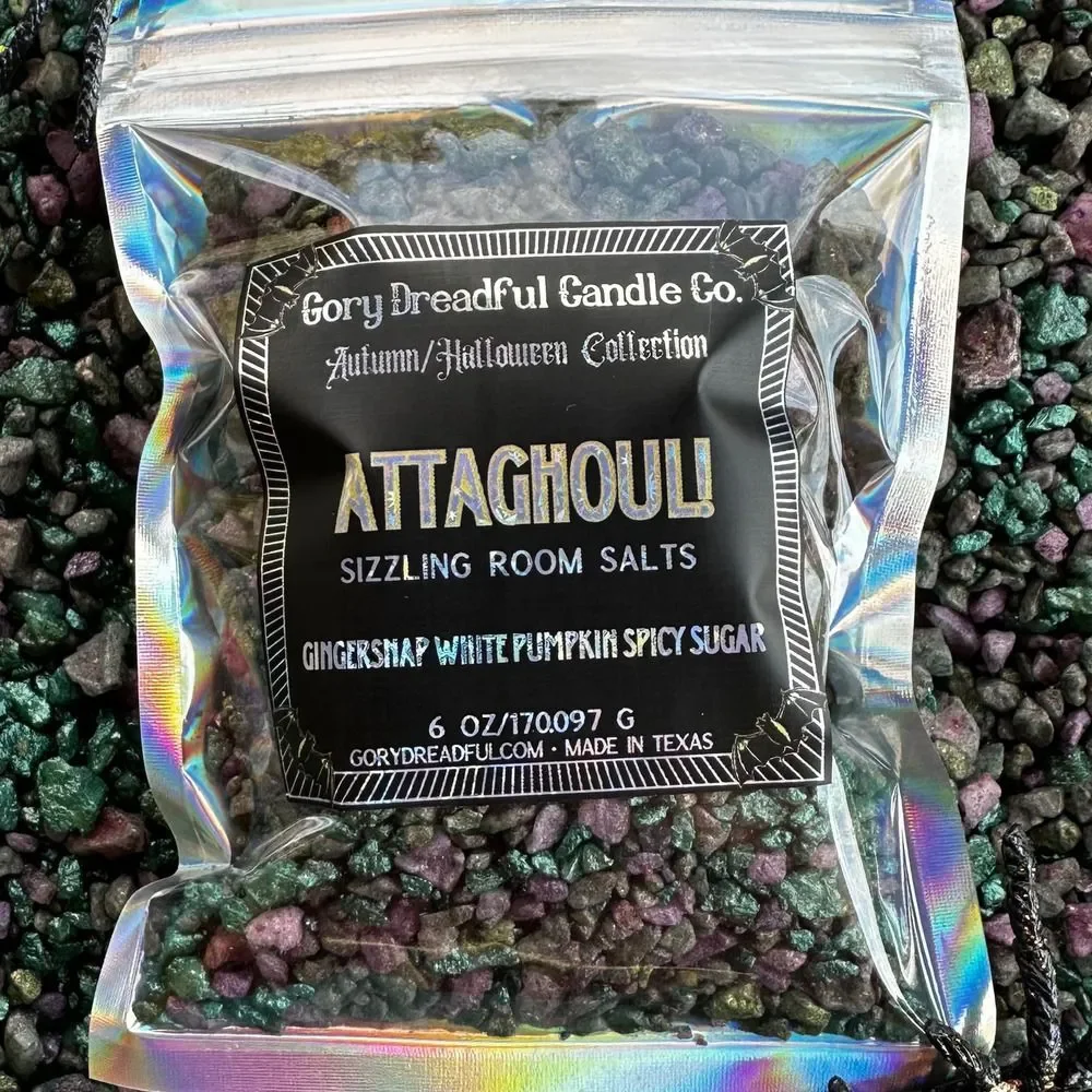 Attaghoul! Sizzling Room Salt Potpourri: Gingersnap White Pumpkin Spicy Sugar